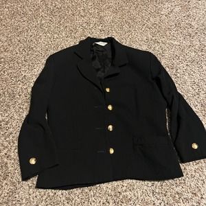 Austin Reed Blazer‎ Jacket Gold Buttons Career Office Coat Black Size Unknown